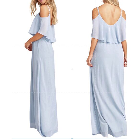 Show Me Your MuMu Caitlin Ruffle Maxi Dress S NWT - Picture 14 of 14